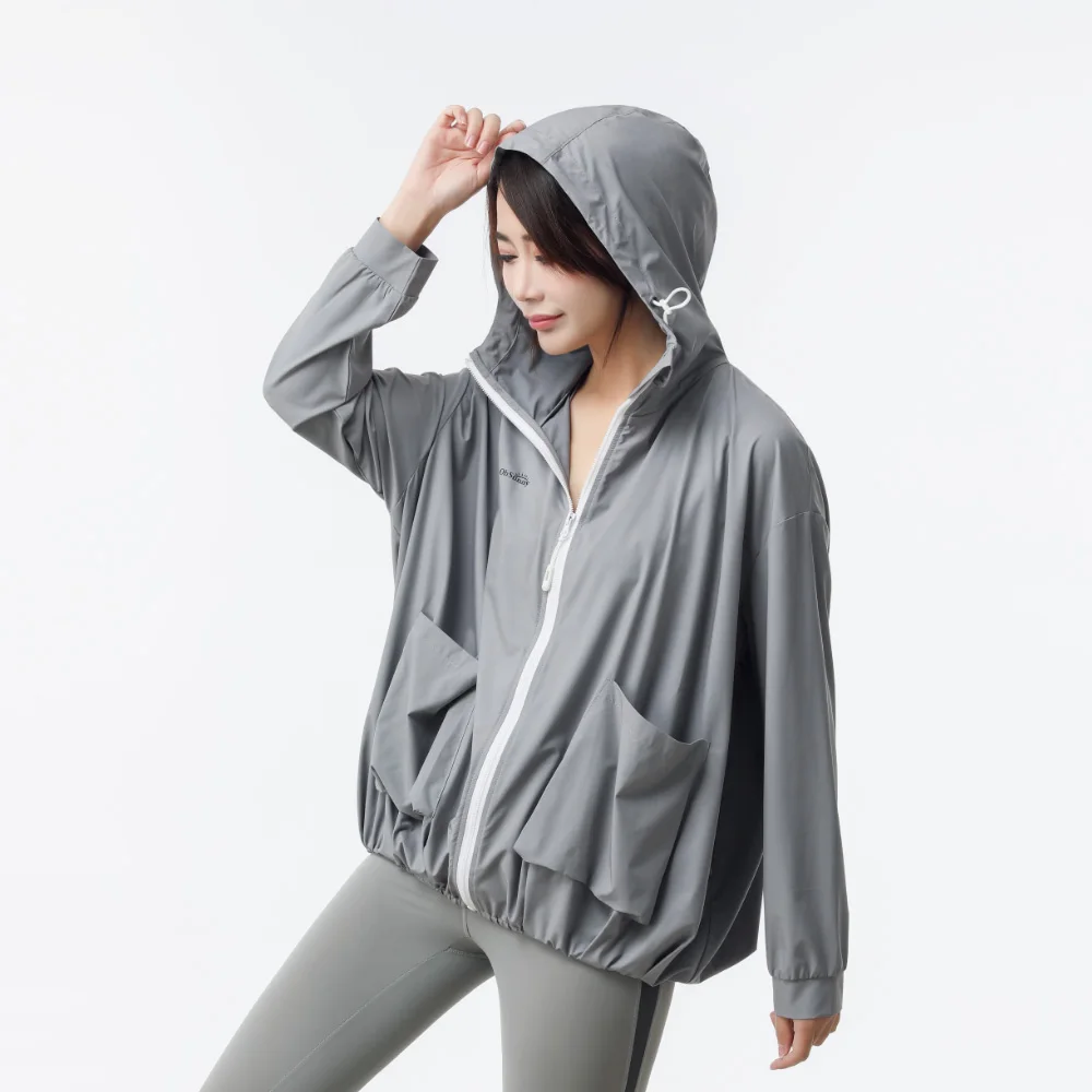 

OhSunny Women Sunscreen Coat UV Protection Clothes UPF50+ Breathable Loose Long Sleeve Hoodie Jacket for Outdoors Beach Finshing