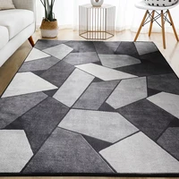 geometric carpet for living room velvet rug bedroom bedside square rugs soft fluffy carpets home kids salon sofa table decor mat