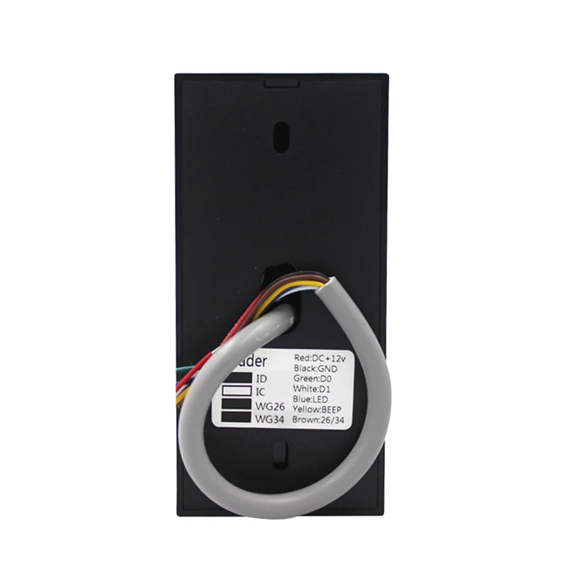 Access Control Proximity Card Reader R6MF 13.56Mhz Small Wiegand Card Reader IP68 Waterproof Long Range RFID Card Reader