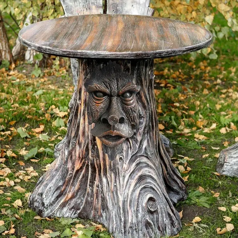 

Tree Faces Beard Old Man Sculpture Outdoor Garden Decor Home Decor Resin Craft Art Wall Decor For Living Room Bedroom Yard Fence