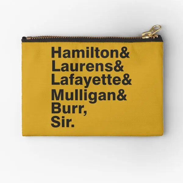 

The Hamilton Crew Zipper Pouches Key Socks Money Pure Storage Panties Coin Men Women Wallet Bag Cosmetic Pocket Small Underwear