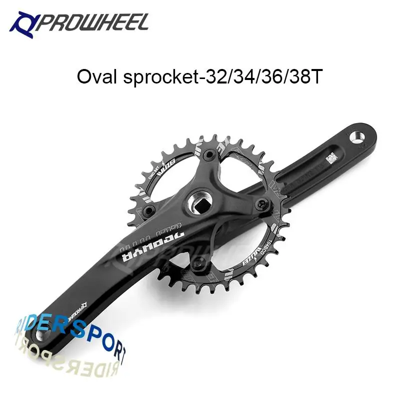 

Квадратные коленчатые рычаги PROWHEEL для велосипеда 104BCD 170 мм/175 мм, овальная Звездочка 32/34/36/38T с нижним кронштейном