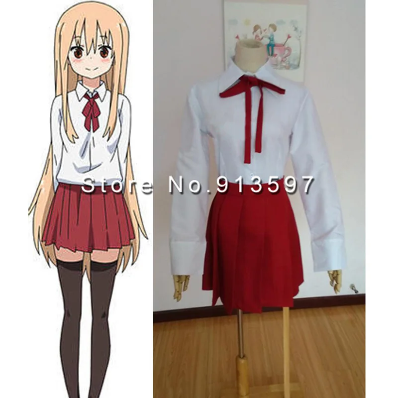 Аниме Himouto! Костюм для косплея Умару-Чан Нана эбина Кири моба Умару дома |