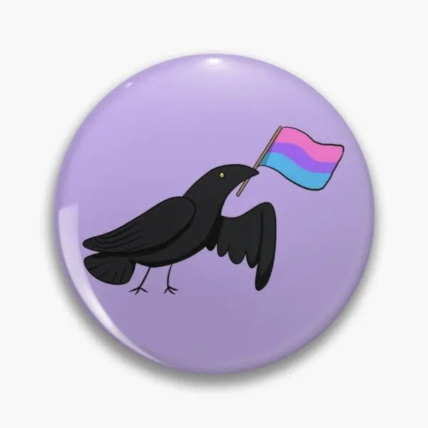 

Настраиваемая мягкая булавка для пуговиц Pride Corvids Bi, брошь на воротник, модная мультяшная булавка на лацкан одежды, женское креативное металлическое ювелирное изделие