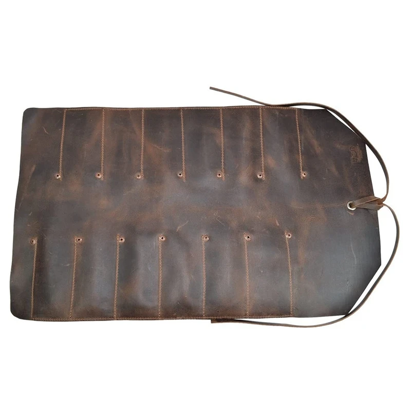 BMBY-кожаная сумка для больших инструментов (12 ячеек) Портативная переноски