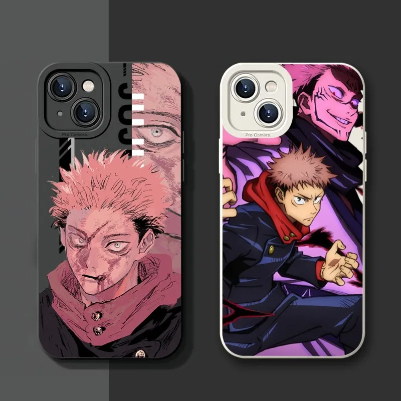 

Чехол для телефона с аниме juютсу Kaisen для Iphone 11, 13, 14, 12, Mini Pro Max, XS, XR, 8, 7 Plus, Hitomi Eye, чехол с полными краями