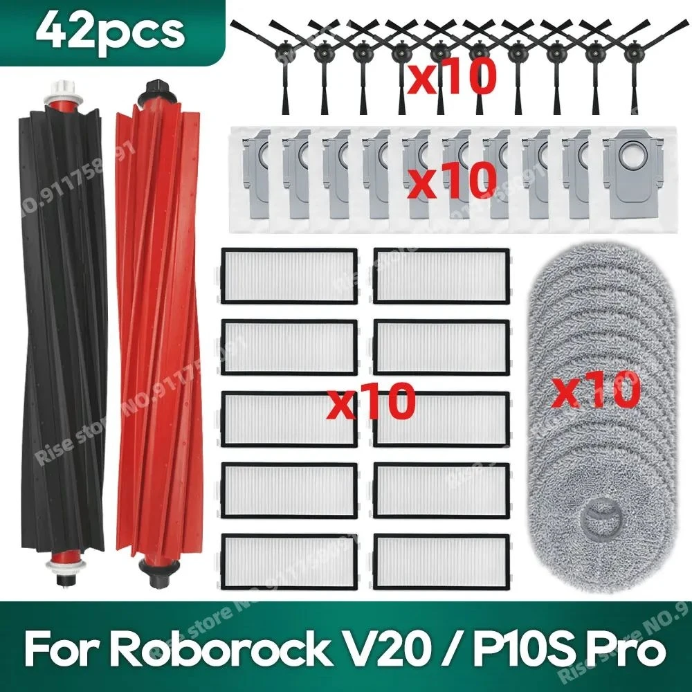 Аксессуары совместимые с (Roborock Qrevo Master / Slim) основная щетка Швабра ткань Hepa фильтр