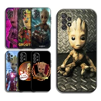 marvel groot cartoon phone cases for samsung galaxy a21s a31 a72 a52 a71 a51 5g a42 5g a20 a21 a22 4g a22 5g a20 a32 5g a11