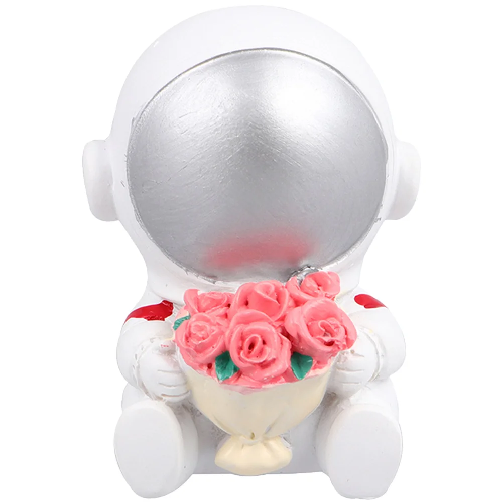 

Astronaut Statue Resin Figurines Tabletop Decoration Astronaut Decor Spaceman Figurine Astronaut Figurine Cake Decoration