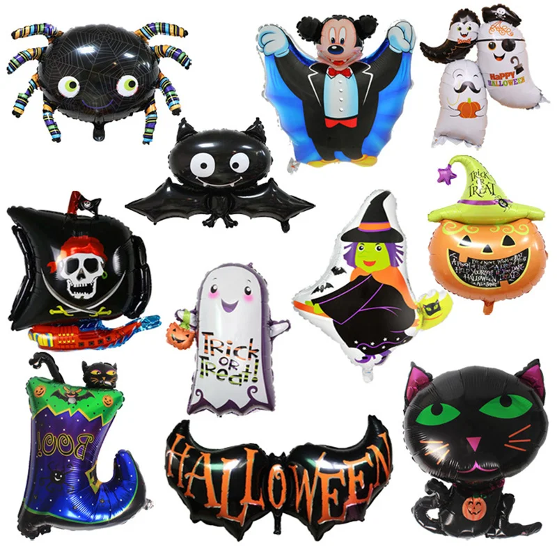 

Надувные воздушные шары в виде тыквы, призрака на Хэллоуин, летучая мышь, Голова монстра, фольгированные воздушные шары, детские игрушки, то...