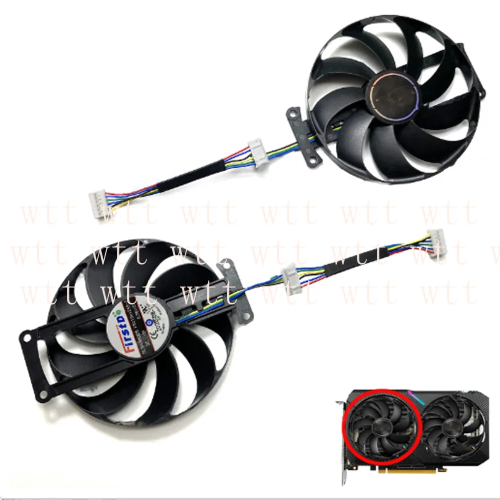 Фото Вентилятор охлаждения видеокарты FDC10H12S9-C для ASUS RTX 2070 2060 GTX 1660S DUAL MINI №2
