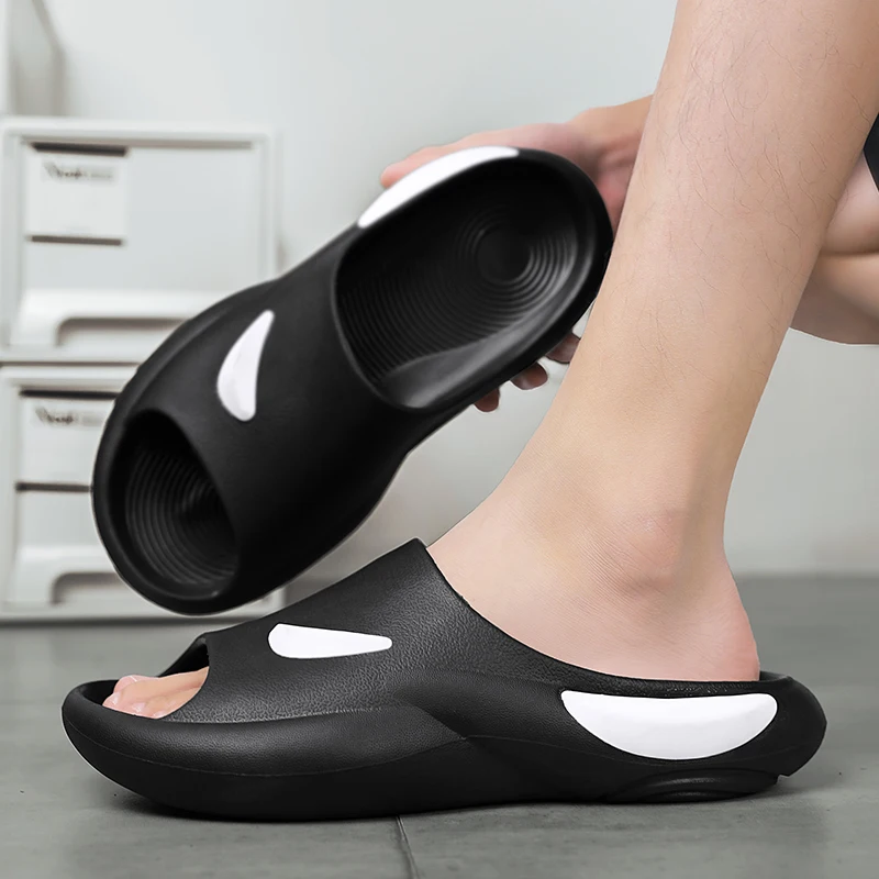 

Summer Slippers Men Indoor EVA Slides Shoes Soft Bottom Sandals Trend Slides Light Beach Flip Flops Indoor Household Slippers