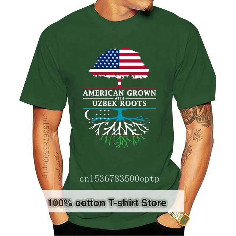 

ROOTS SHIRT American Grown with Uzbek Roots - Uzbekistan Design T-Shirt
