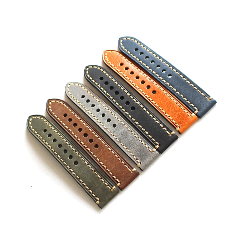 Ремешок из натуральной кожи для часов высококлассный браслет телячьей в стиле