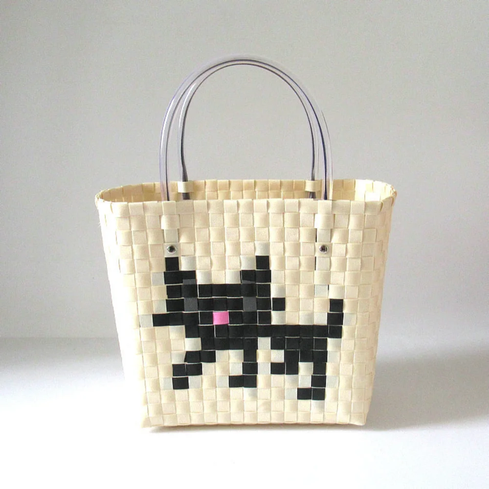 

Fashion Straw Tote Bags Women Vintage Simple Weave Shoulder Bag Female Large Capacity Shopping Bag Summer Beach Vacation Handbag