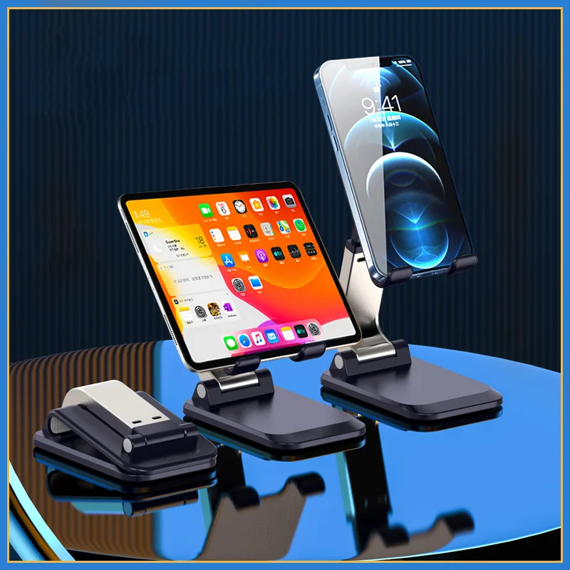 

Olaf Foldable Desk Phone Holder Stand For iPhone 12 iPad Xiaomi Adjustable Gravity Metal Table Desktop Cell Smartphone Stand