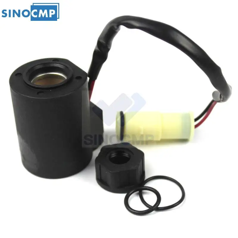 

14527267 Катушка электромагнитного клапана SINOCMP 24 В (D: 20/21 мм, H:59MM) для экскаватора Volvo EW145 EW145B EC160B EC210B EC240B EC290B EC360B