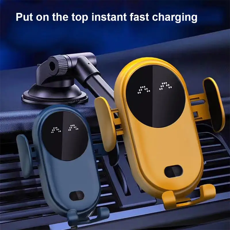 

10W Car Wireless Charger Car Phone Holder for iPhone 12 12ProMax 11 11Pro X XR XSMAX 8 7 Plus Intelligent Infrared Phone Holder