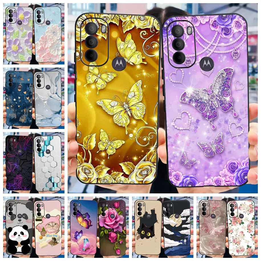 Чехол для Motorola Moto G31 чехол G51 G71 задняя крышка Популярный Бабочка чехлы мягкие
