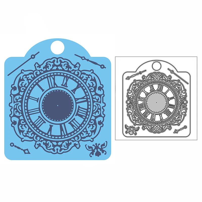 

Новинка 2022 Изысканные часы Сделай Сам тиснение трафарет ремесло металлические пресс-формы для изготовления открыток и скрапбукинга декор ...