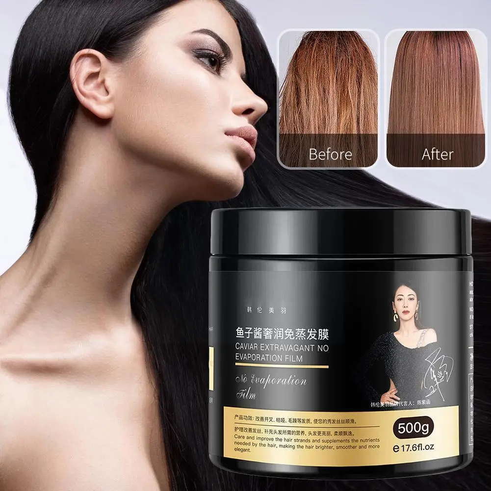 500g caviar luxury moisturizing and evaporation-free repairs film hair damage and hair soft restores Z9Y5