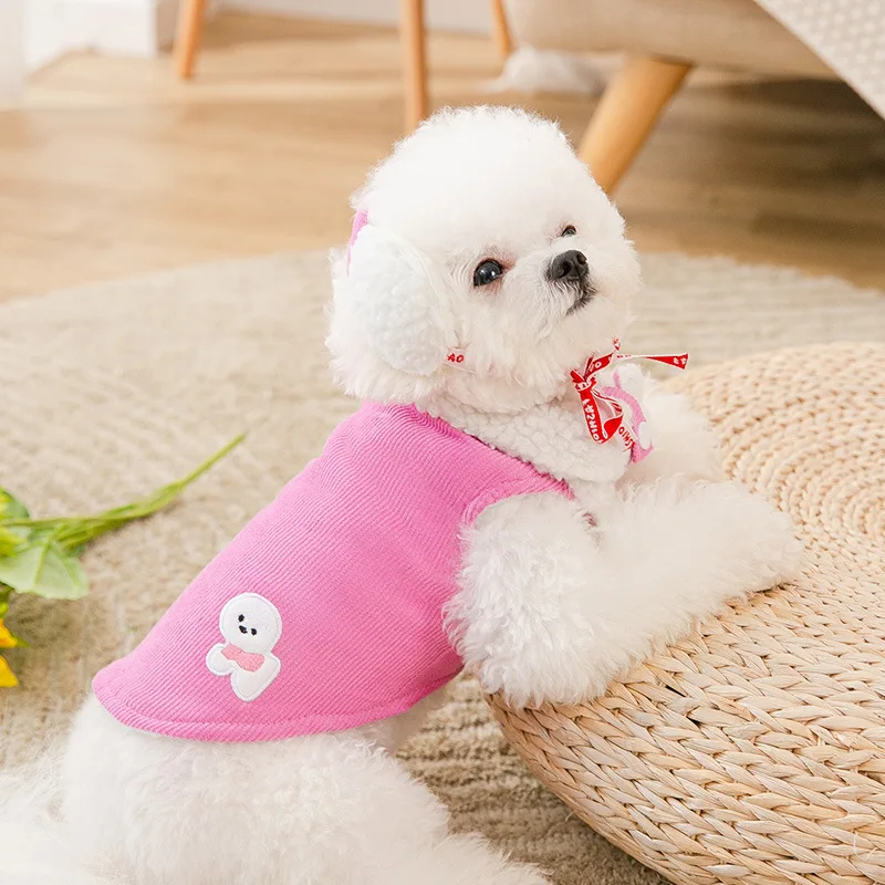 

Куртки с вышивкой, одежда для собак, бархатная термальная Одежда для собак, женская теплая осенне-зимняя хлопковая гарнитура для мальчиков, ...