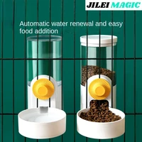 jilei magic cat automatic hanging cage type water heater hanging cage water dispenser automatic feeder dog set pet supplies