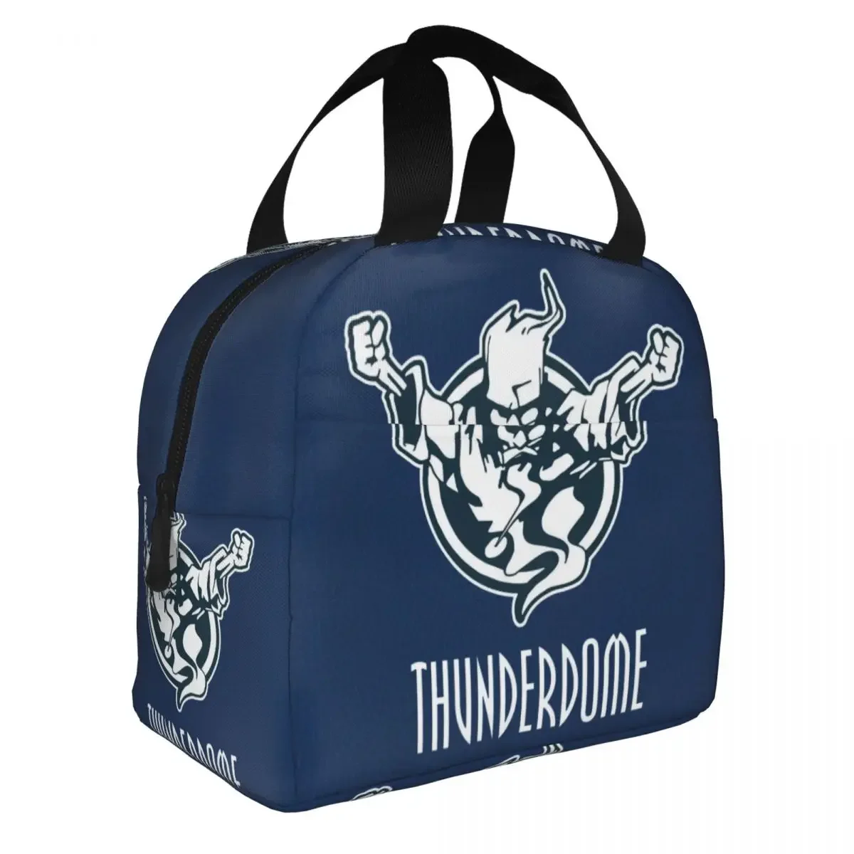 

Thunderdome Lunch Box for Women Resuable Hardcore Gabber Cooler Thermal Insulated Lunch Bag Kids School Children Food Tote Bags