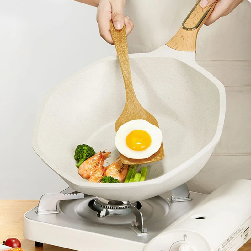 

Wok Non-stick Pot Household Egg Steak Cooking Pots Gas Stove Induction Universal Cooker