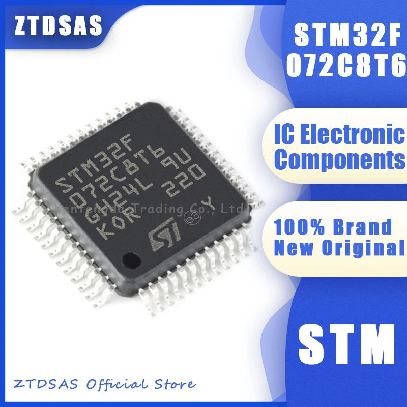 

5-100PCS New STM32F072C8T6 STM32F072C STM32F072 STM32F STM32 C8T6 STM IC MCU Chip LQFP-48