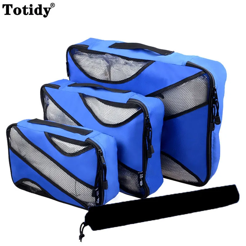 

3-piece Home Wardrobe Clothing Storage Bag/Travel Large Capacity Luggage Sorting Package Travel Accessories Storage Bags