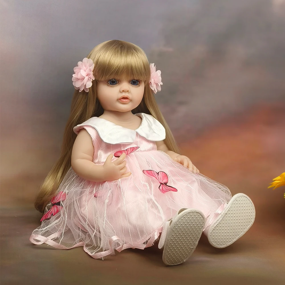 Кукла реборн Реалистичная силиконовая 55 см 22 дюйма