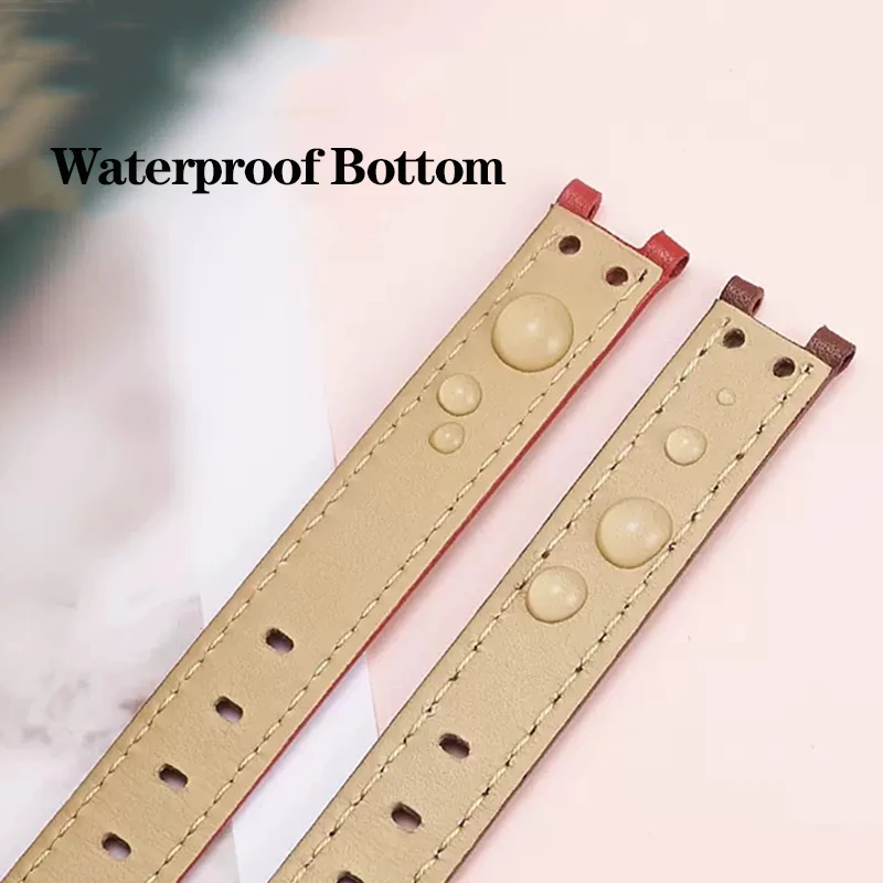 Фото Ремешок из натуральной кожи для Anne Klein AK2156 AK2157 AK2618 AK1950, маленький циферблат с отложным воротником, винтажный браслет-цепочка для наручных ча... №2