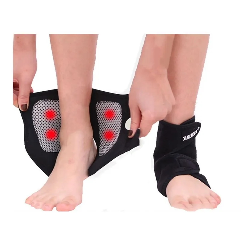 

1Pair Self-Heating Warm Ankle Support Tourmaline Magnetic Therapy Ankle Massage Belt Pad Foot Health Care Protective Sprain