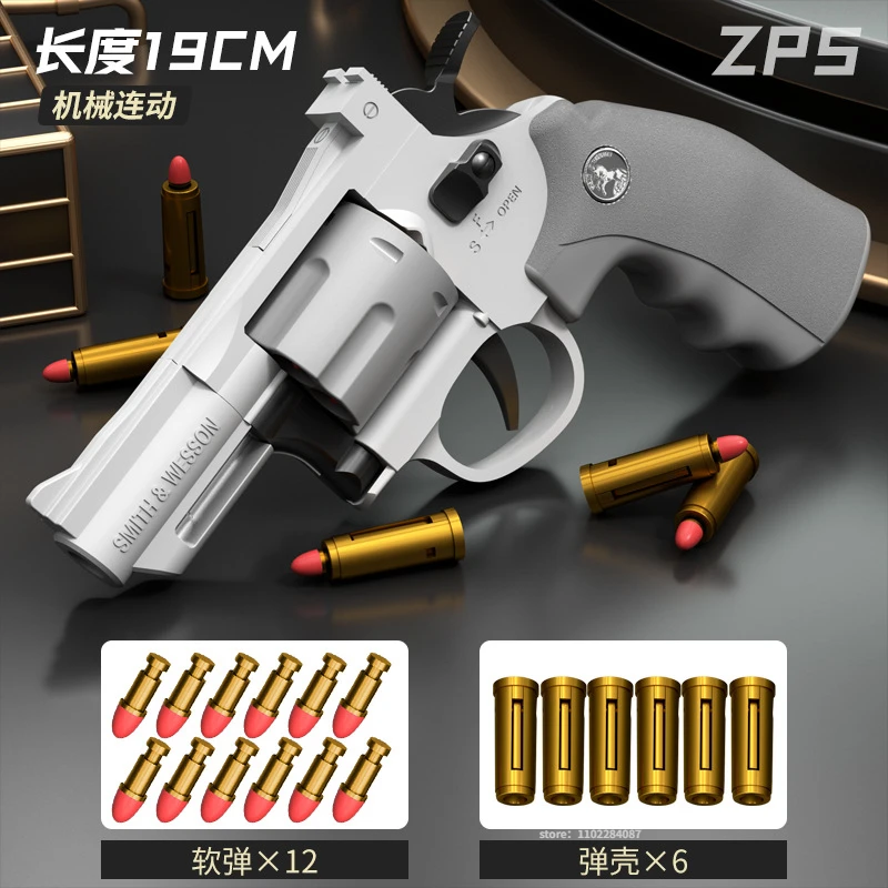 

ZP5 Revolver Launcher Pistol Soft Bullet Dart Blaster Toy Gun Weapon Outdoor Airsoft Shooter Pistola For Boys Birthday Gift