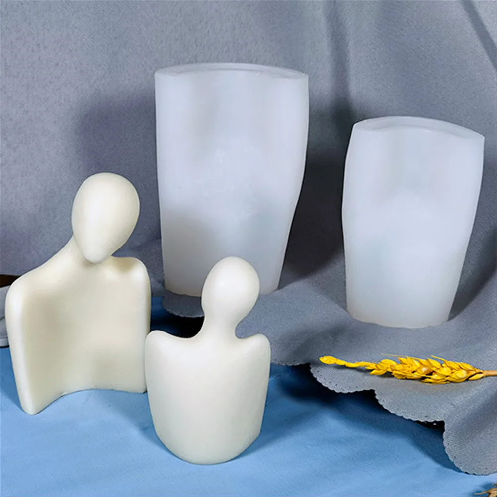 

3D Couple Portrait Candle Mold DIY Soap Silicone Candle Making Crafts Home Desk Romantic Decor Party Wedding Decoration