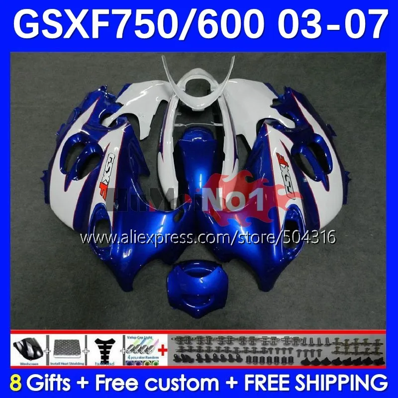 

Корпус для KATANA GSXF 600 750 C blue stock GSXF600 13No.30 GSX600F GSXF750 03 05 06 07 GSX750F 2003 2004 2005 2006 2007 обтекатель