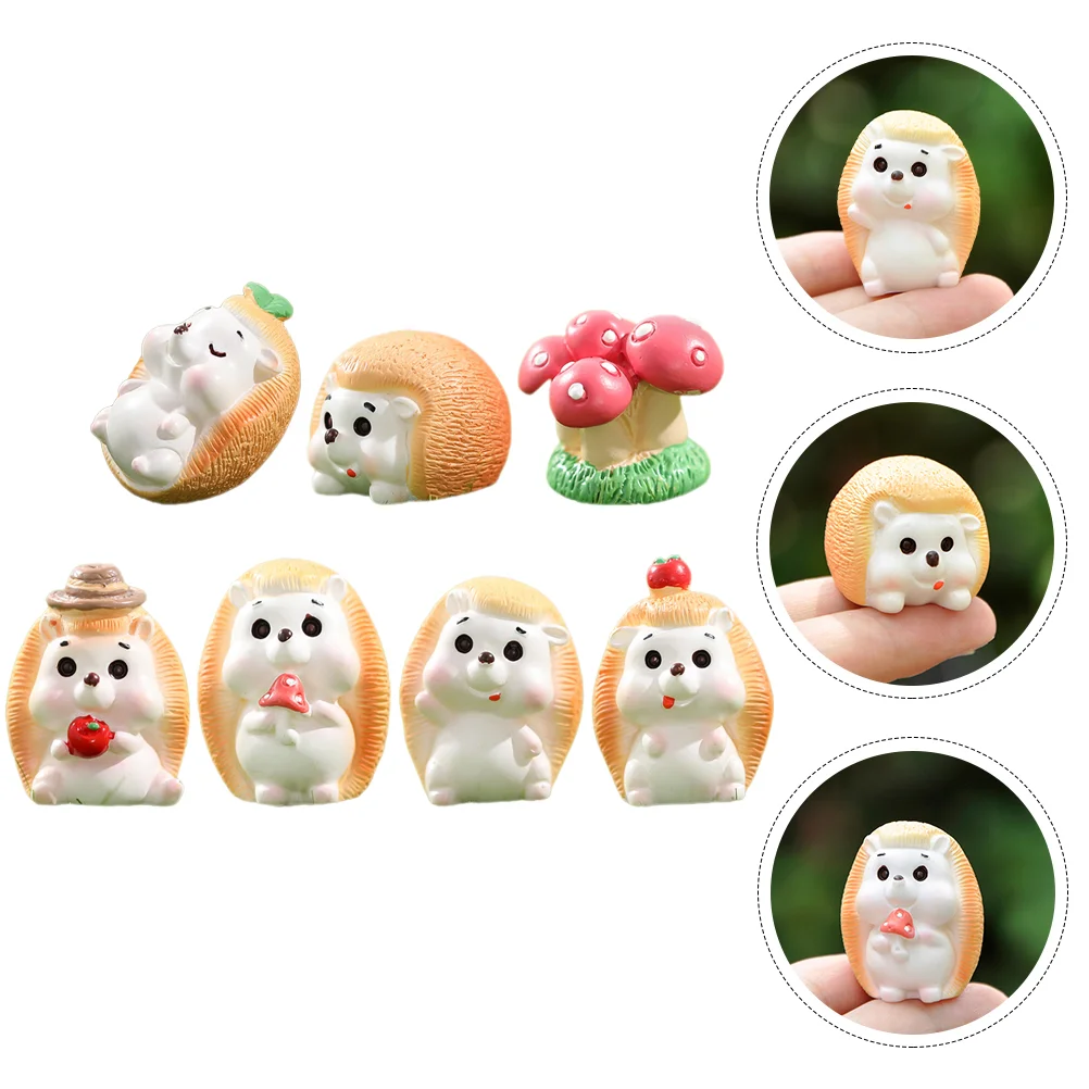

7Pcs Adorable Decorative Resistant Miniature Landscape Accessory Figure for Landscape Home Decor
