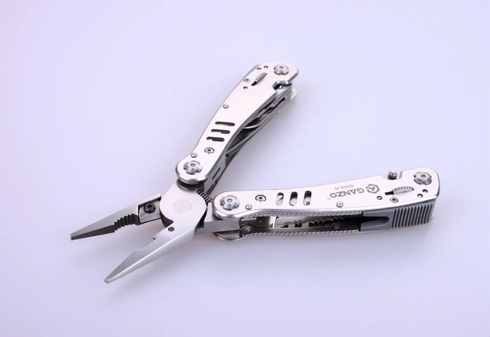 Мультиинструмент Ganzo G300 серии G302-H, 26 инструментов в одном ручном наборе, набор отверток, складной нож из нержавеющей стали.