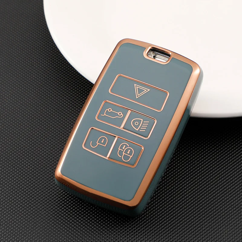 

Car Key Case For Land Rover Range Rover Evoque Discovery Sport Velar For Jaguar XE XF E-Pace F-Pace Key Lock Cover Accessories