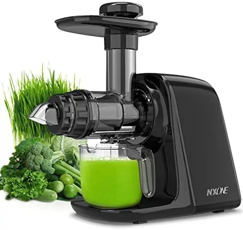 

Machines, NXONE Cold Press Juicer for Vegetable and Fruit, Slow Masticating Juicer with 3 Speed Modes, Slow Juicer with Quiet Mo