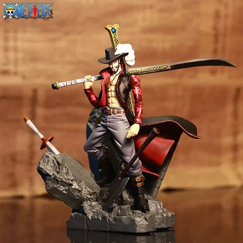 ONE PIECE 15 См Eagle Eye Dracule Mihawk Аниме Фигурка Верхняя Война ПВХ Модель Коллекционная