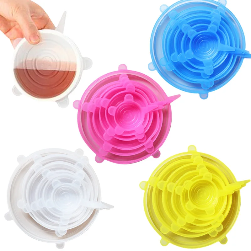 

Lid for Airtight Container Six-Piece Microwave Oven Cover Tableware Bowl Cover Sealed Plastic Wrap Cover