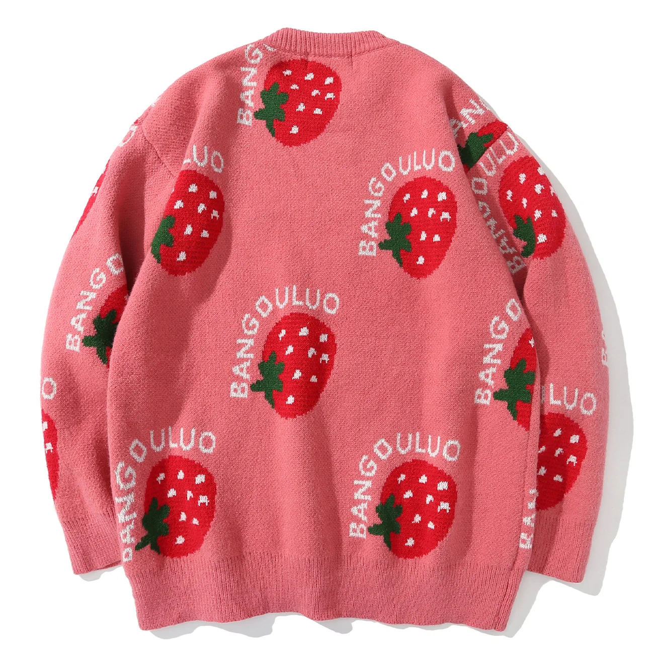 

Мужской свитер в стиле ретро, свободный трикотажный жаккардовый свитер в стиле хип-хоп, Осень-зима