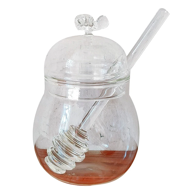 1 шт. стеклянный контейнер для меда с крышкой |