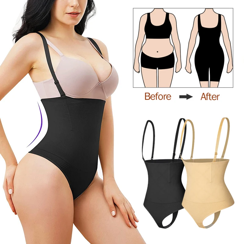 

High Waist Thong Panty Shaper Tummy Slim Body Shaper G-String Panties Shapewear Women Waist Trainer Slimming Sheath Underwear