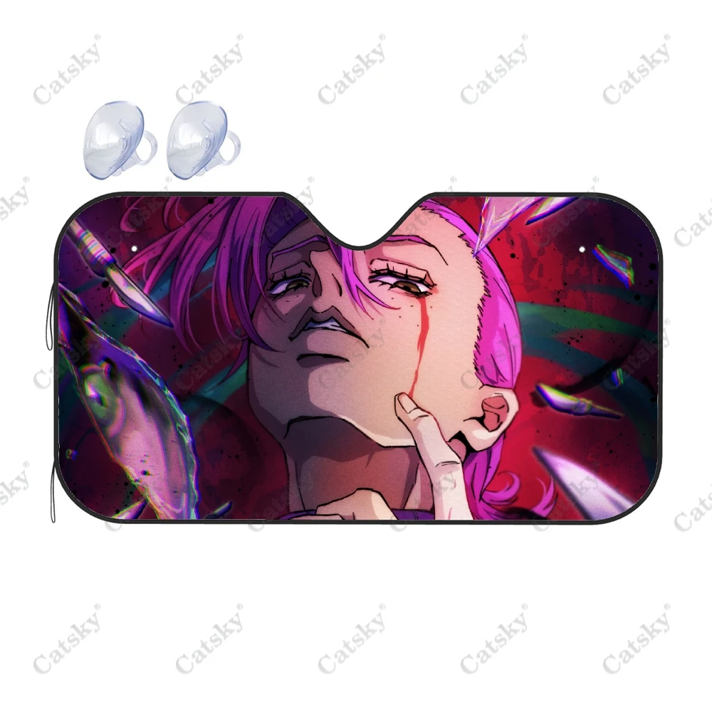 

JoJo's Bizarre Adventure Auto Windshield Sunshade Car Front Window Visor Vehicle Sun Block Cover Heat Reflector Anti-UV Sunshade