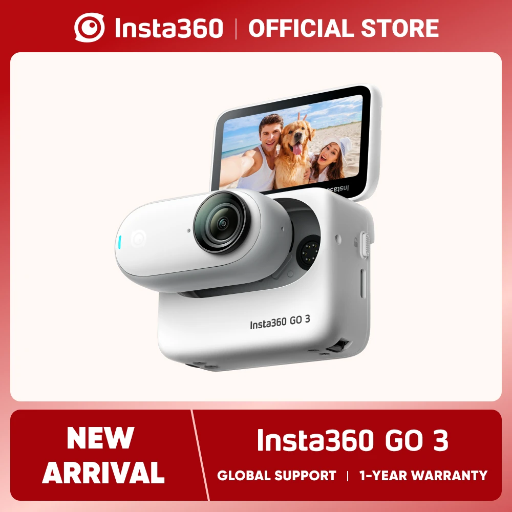 Миниатюрная Экшн-камера Insta360 GO Series - GO 3, автономная версия для 32/64/128 ГБ,