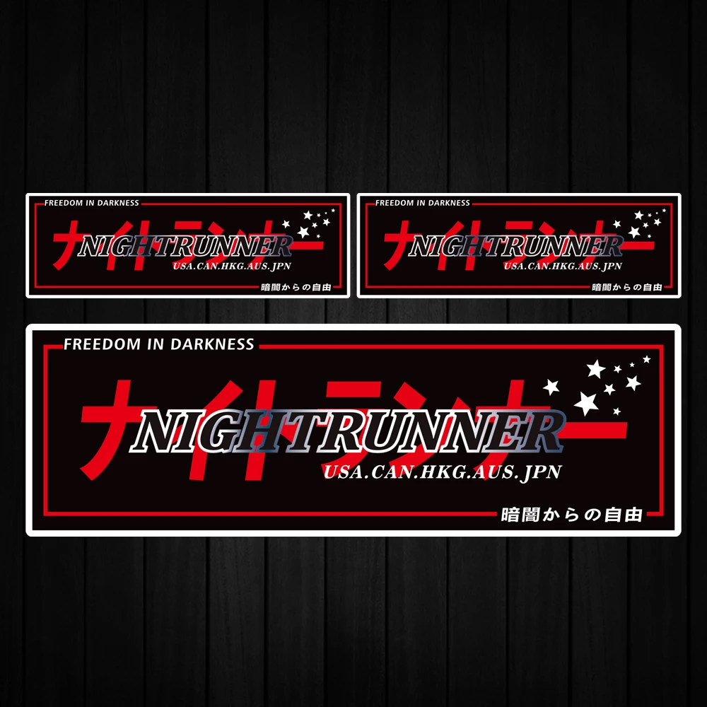 

3 шт./партия, светоотражающие наклейки на лобовое стекло для Honda Mercedes-Benz