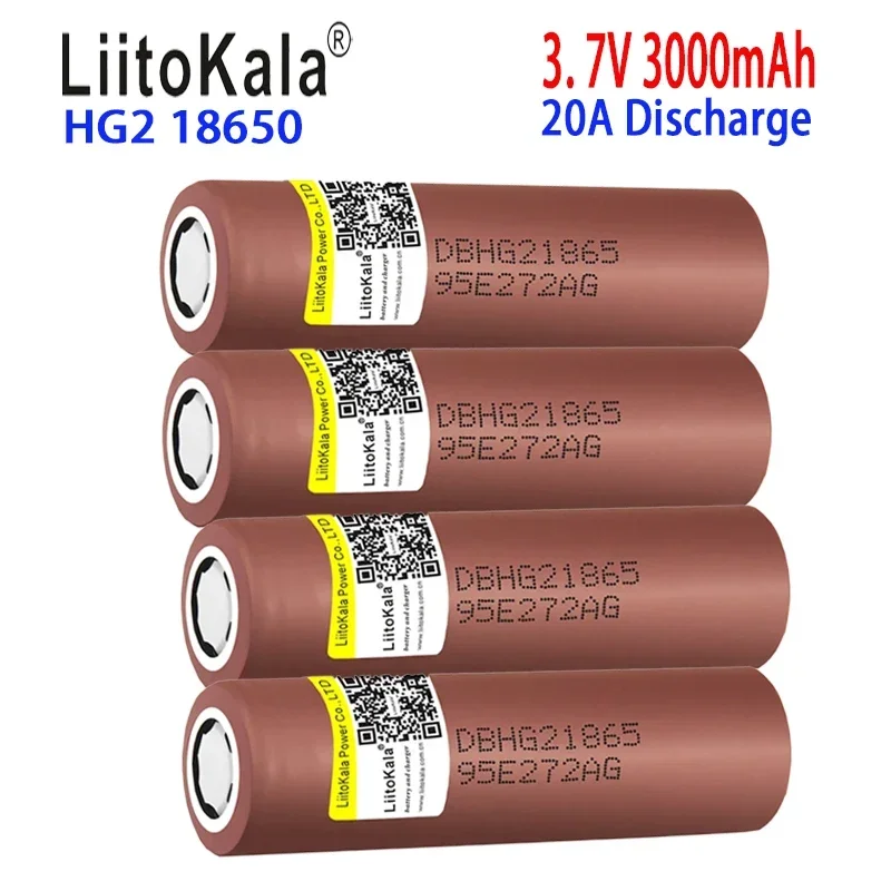Литий-ионная аккумуляторная батарея 3 7 В 18650 HG2 3000 мАч